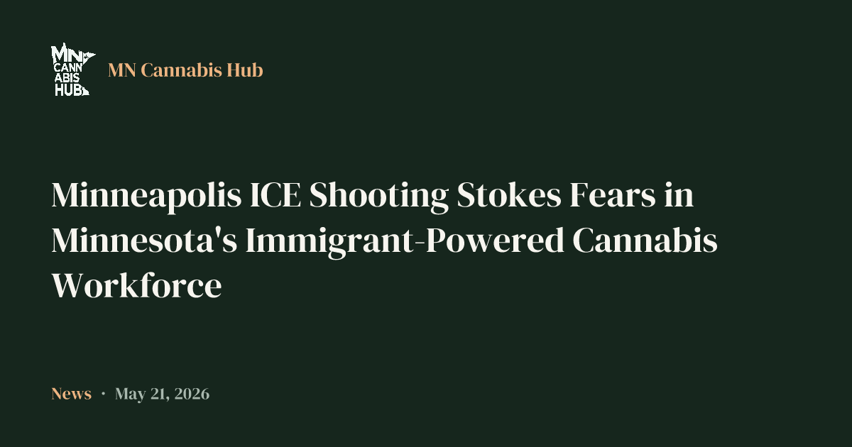 Minneapolis ICE Shooting Stokes Fears in Minnesota's Immigrant-Powered Cannabis Workforce
