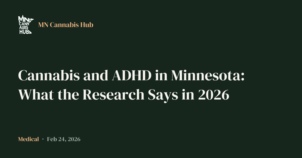Cannabis and ADHD in Minnesota: What the Research Says in 2026