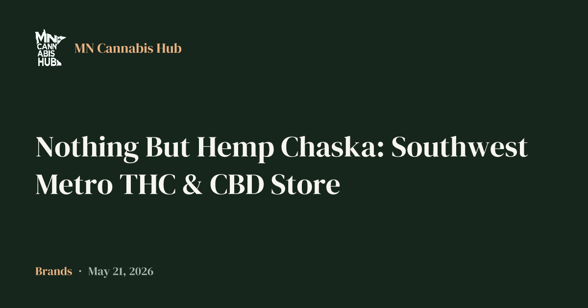 Nothing But Hemp Chaska: Southwest Metro THC & CBD Store