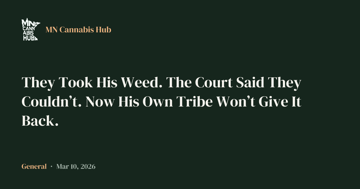 They Took His Weed. The Court Said They Couldn’t. Now His Own Tribe Won’t Give It Back.