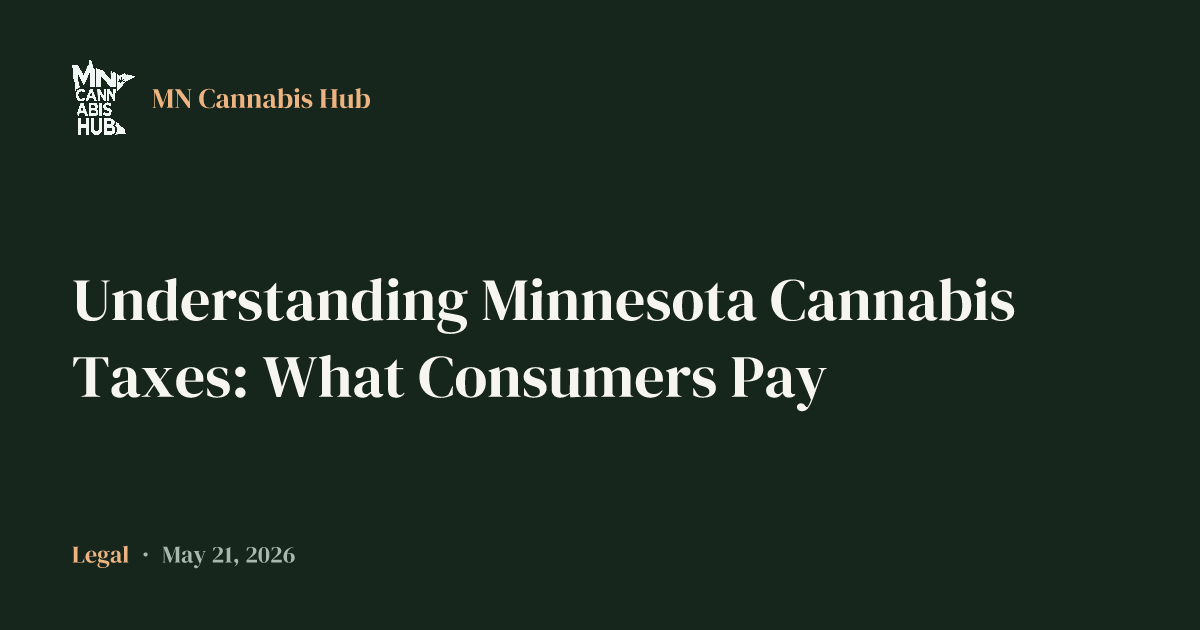 Understanding Minnesota Cannabis Taxes: What Consumers Pay