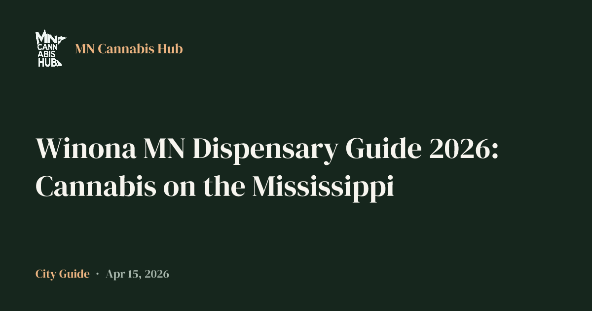 Winona MN Dispensary Guide 2026: Cannabis on the Mississippi