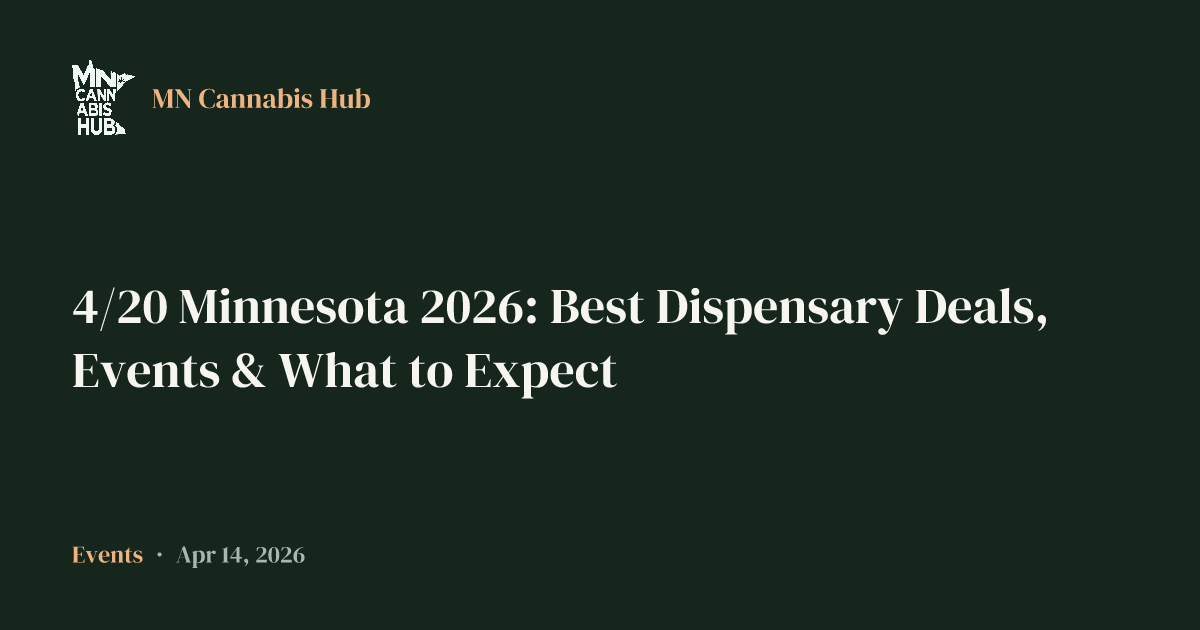 4/20 Minnesota 2026: Best Dispensary Deals, Events & What to Expect