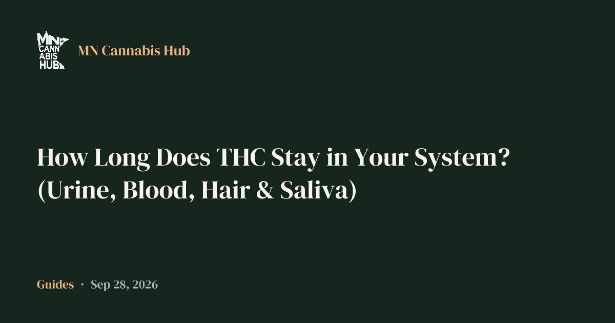 How Long Does THC Stay in Your System? (Urine, Blood, Hair & Saliva)