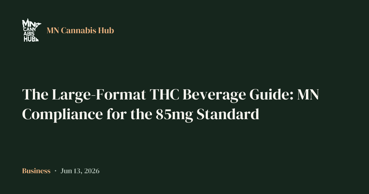 The Large-Format THC Beverage Guide: MN Compliance for the 85mg Standard
