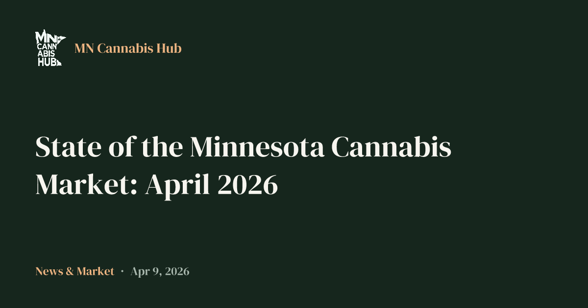 State of the Minnesota Cannabis Market: April 2026