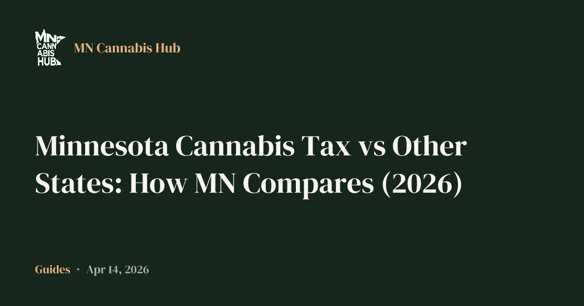 Minnesota Cannabis Tax vs Other States: How MN Compares (2026)