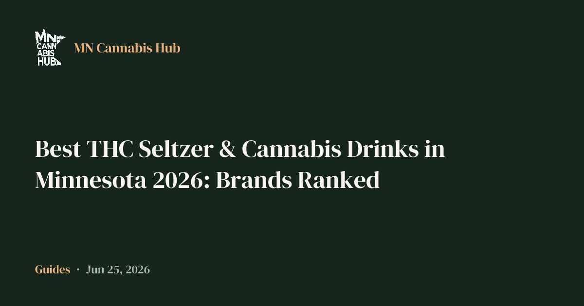 Best THC Seltzer & Cannabis Drinks in Minnesota 2026: Brands Ranked