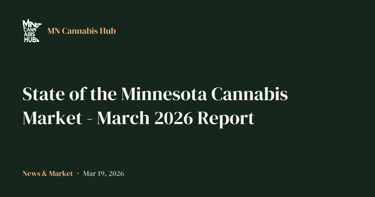 State of the Minnesota Cannabis Market - March 2026 Report